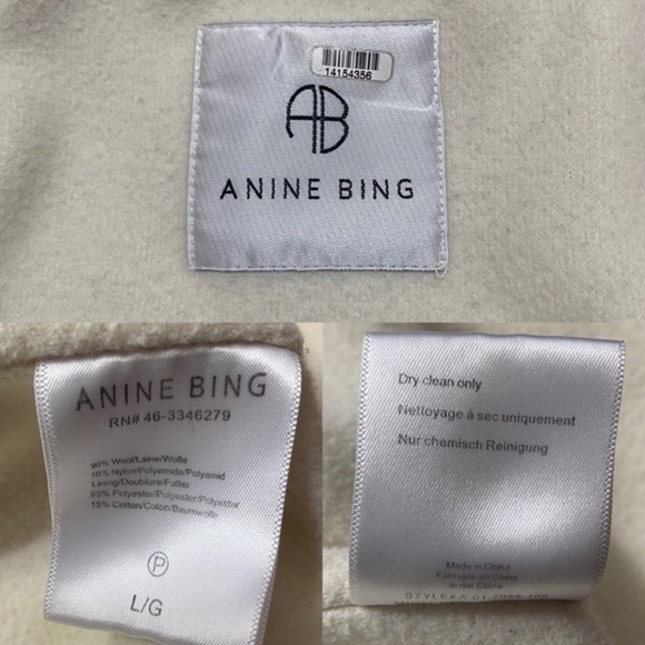 Anine Bing Jaden Jacket Women Size Large - Picture 12 of 12